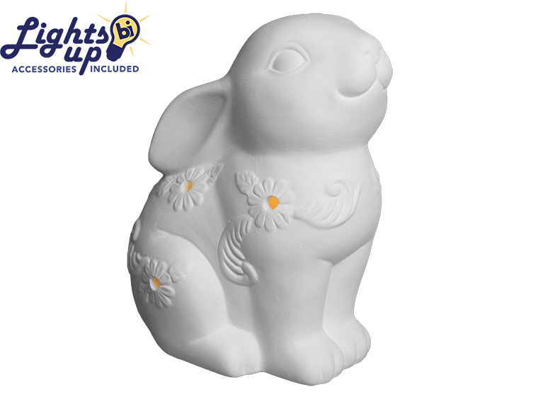 Lighted Baroque Bunny