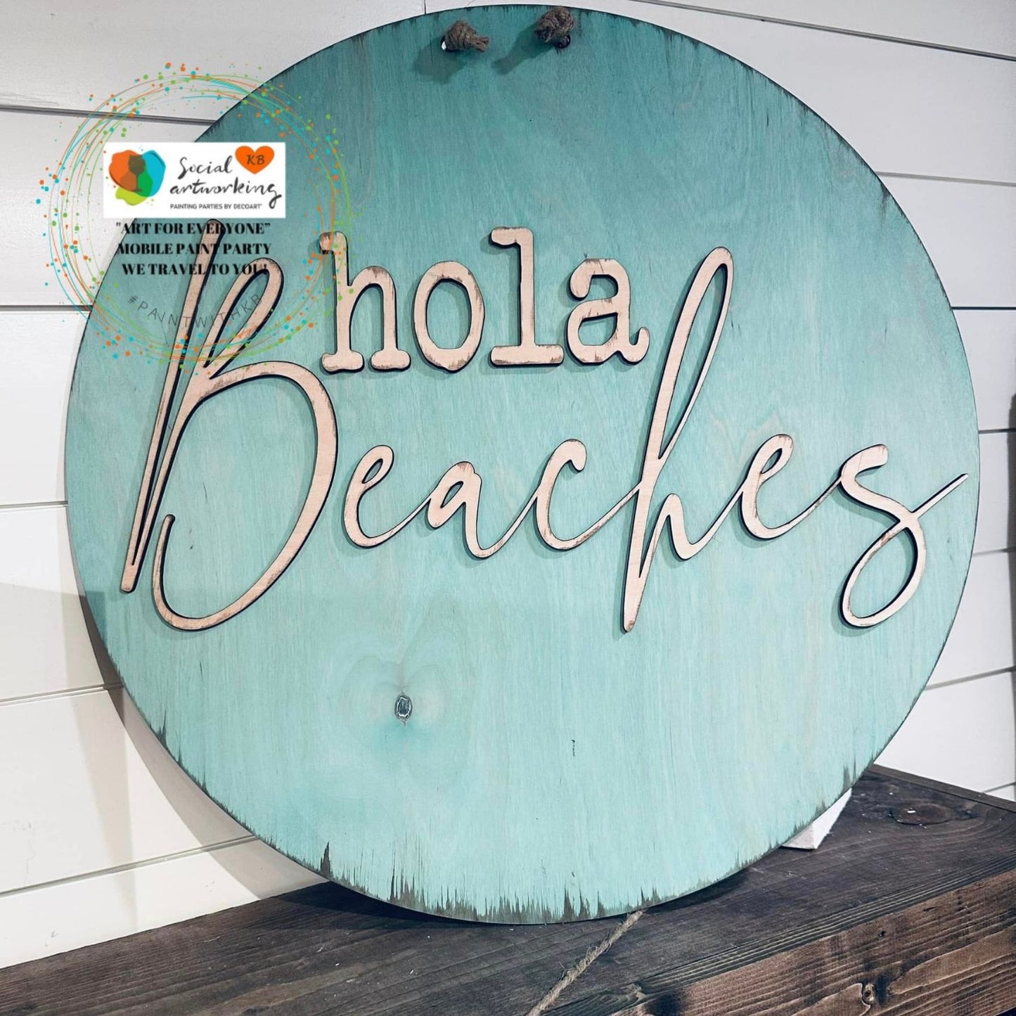 Hola Beaches 2-D Wood Shape