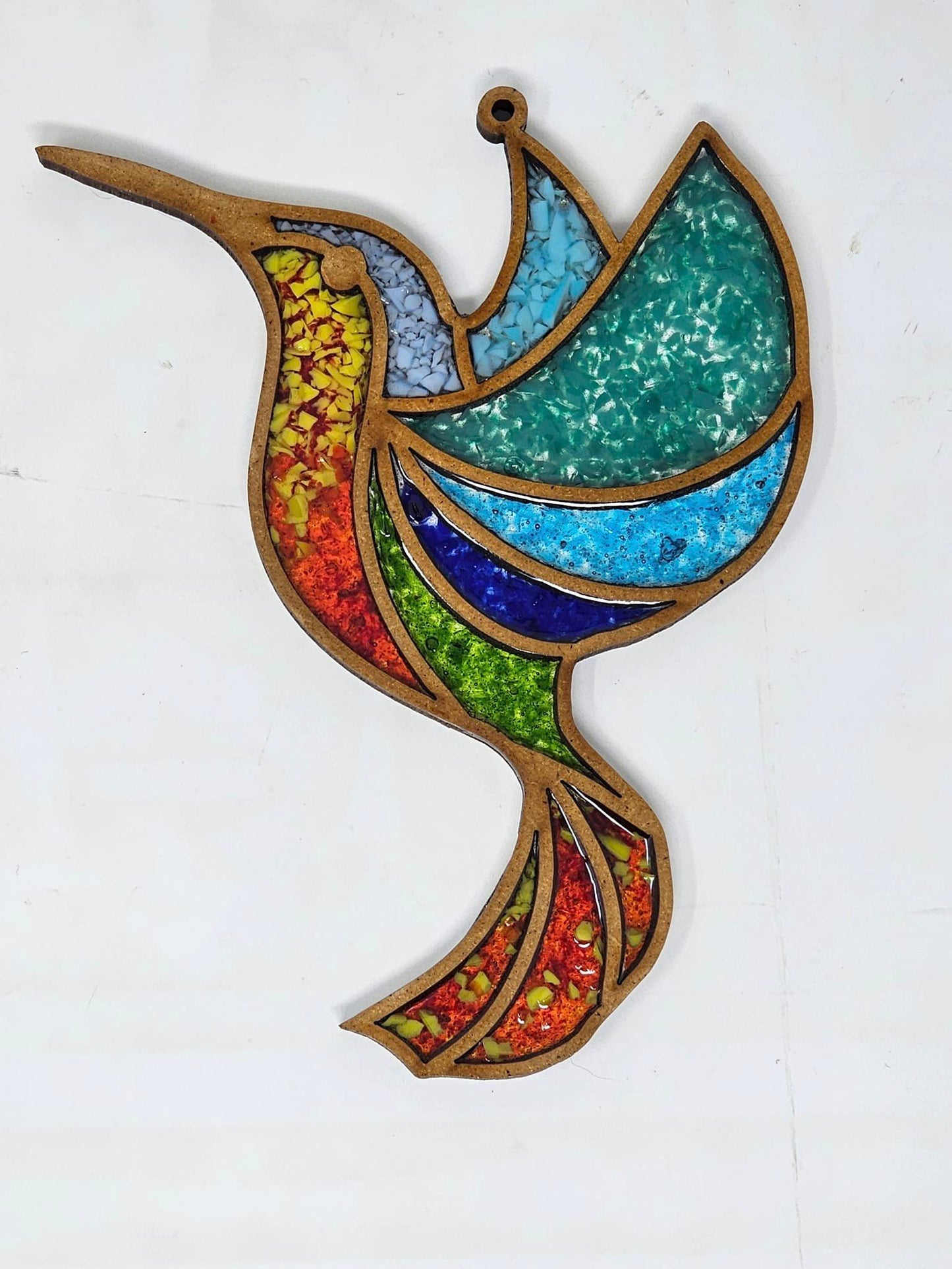 Faux Stain glass Hummingbird