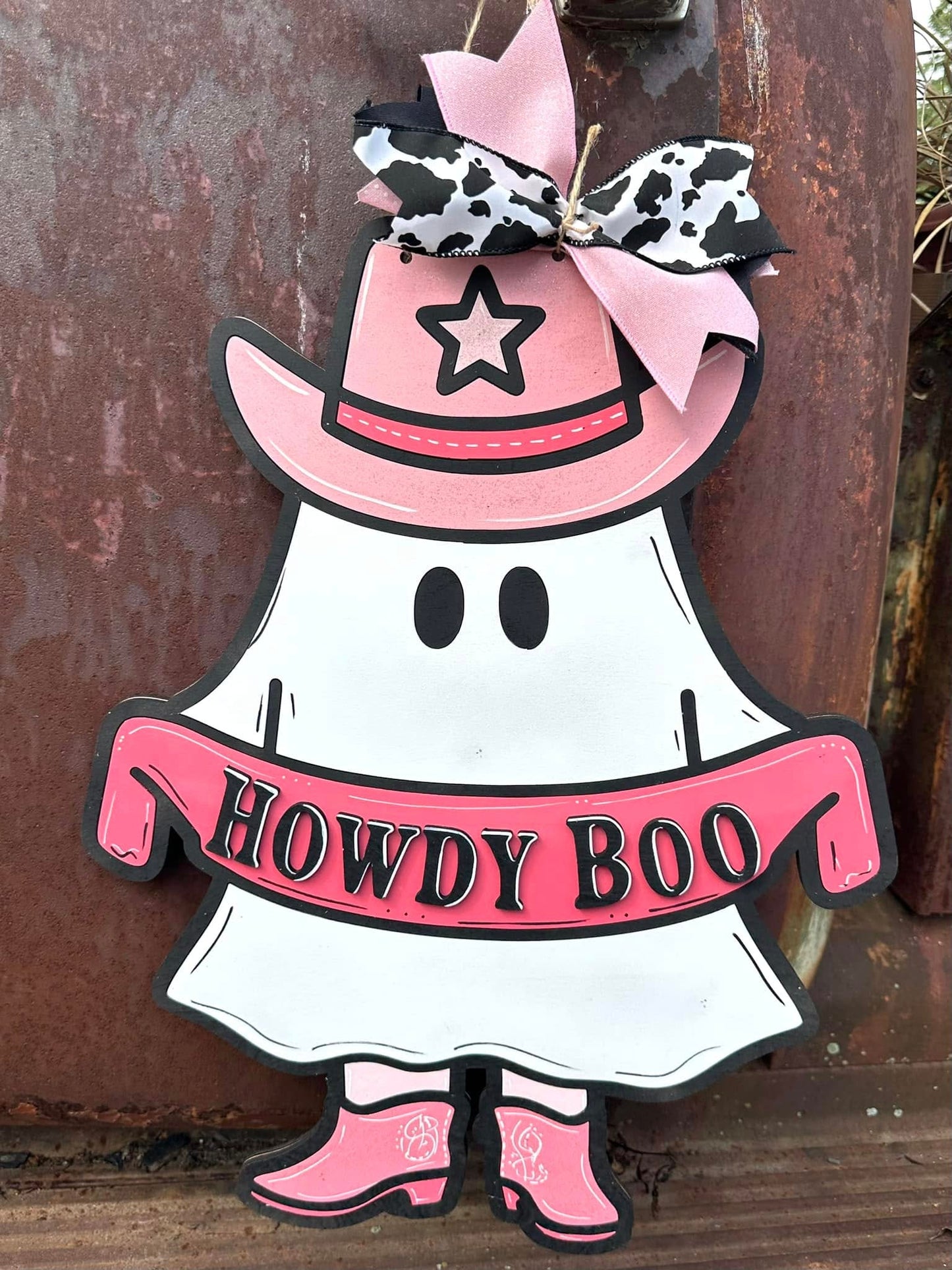 Howdy Boo 2-D Wood Shape