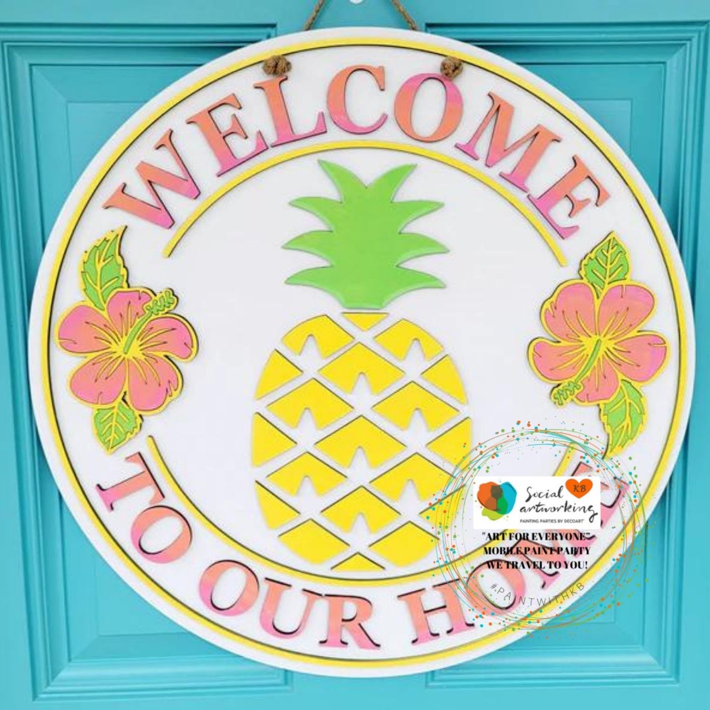 Pineapple Welcome to Our Home