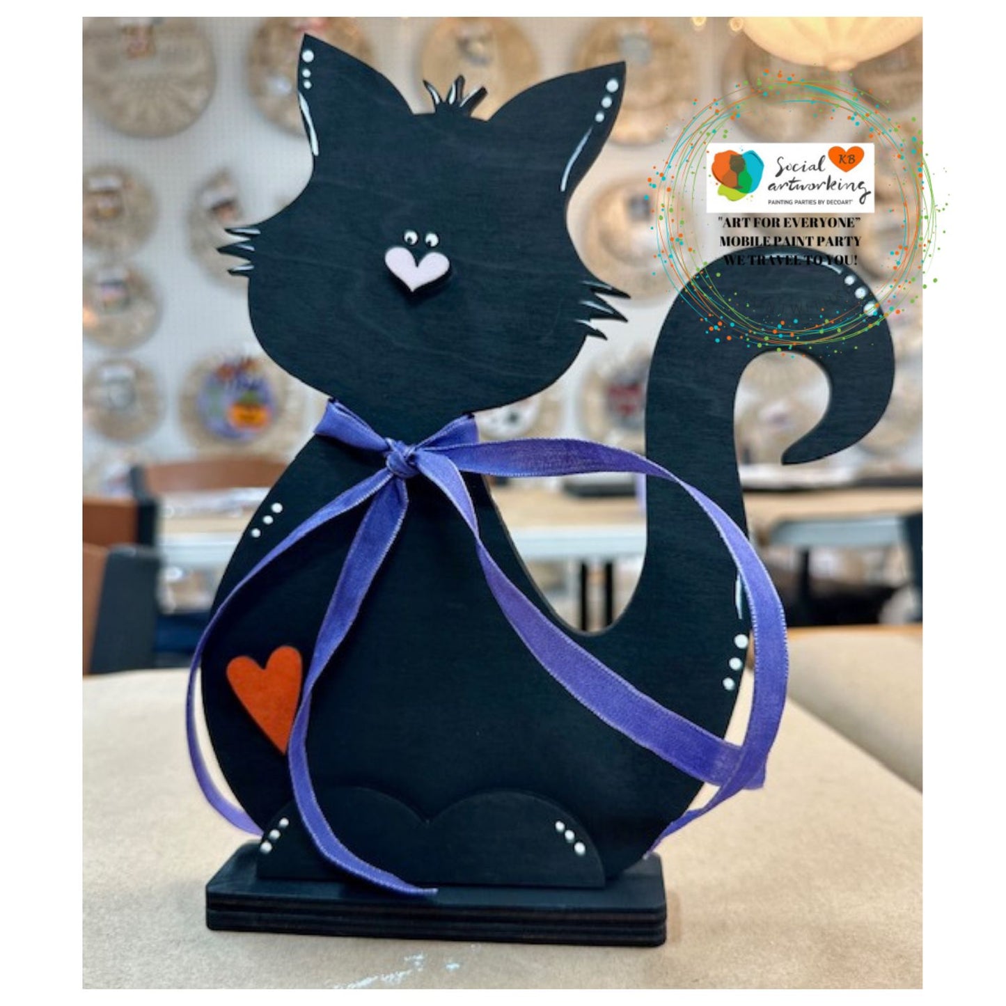 Black Cat Shelf Sitter