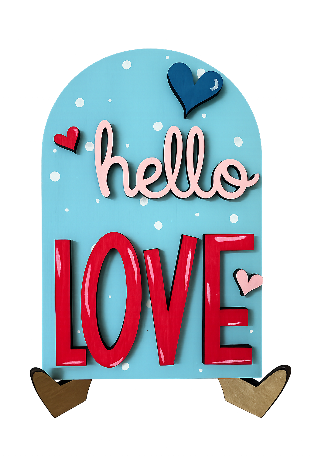 Hello Love 2-D Arch with stand
