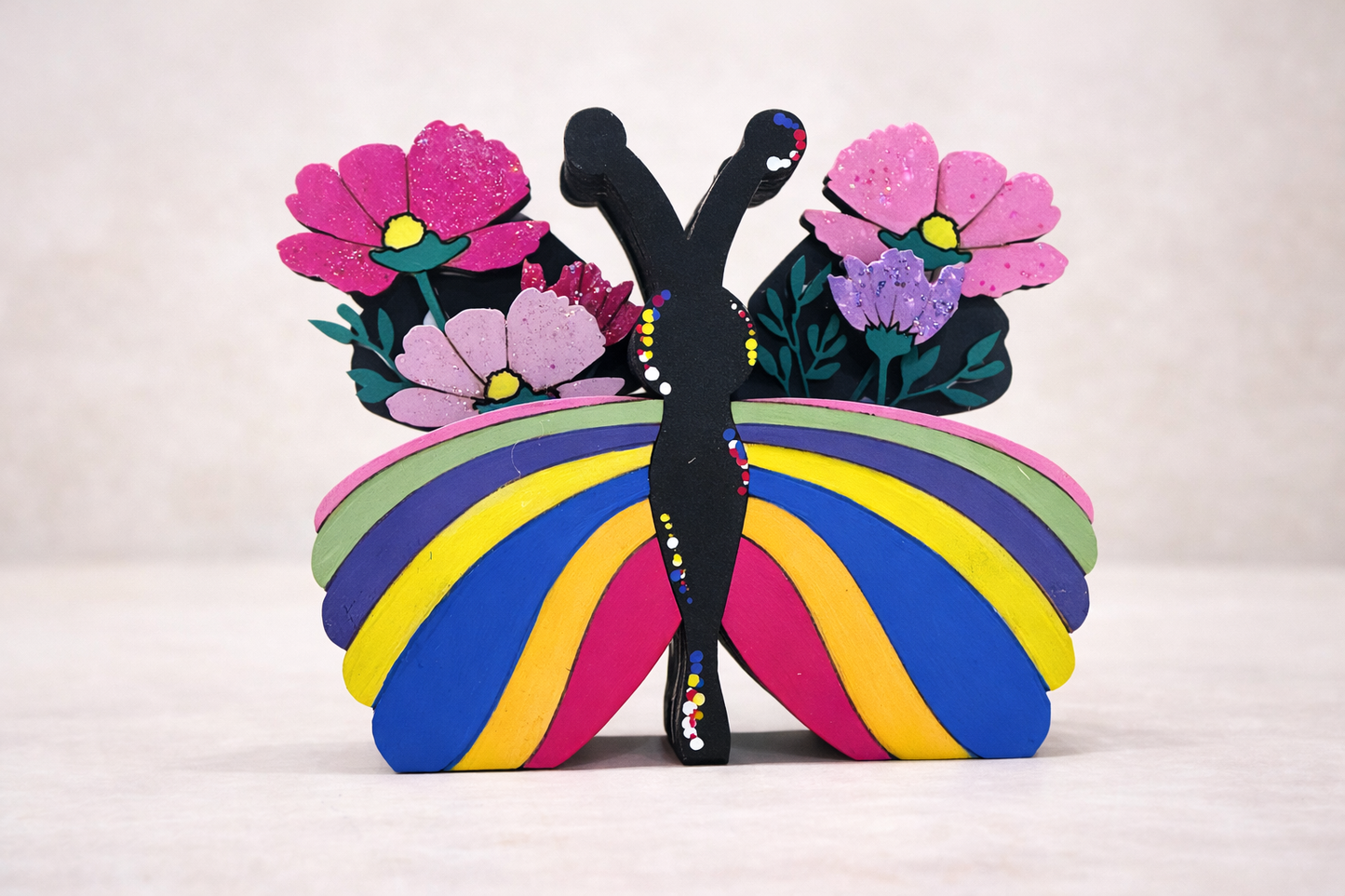 Butterfly Flower Box 2-D Wood Shape