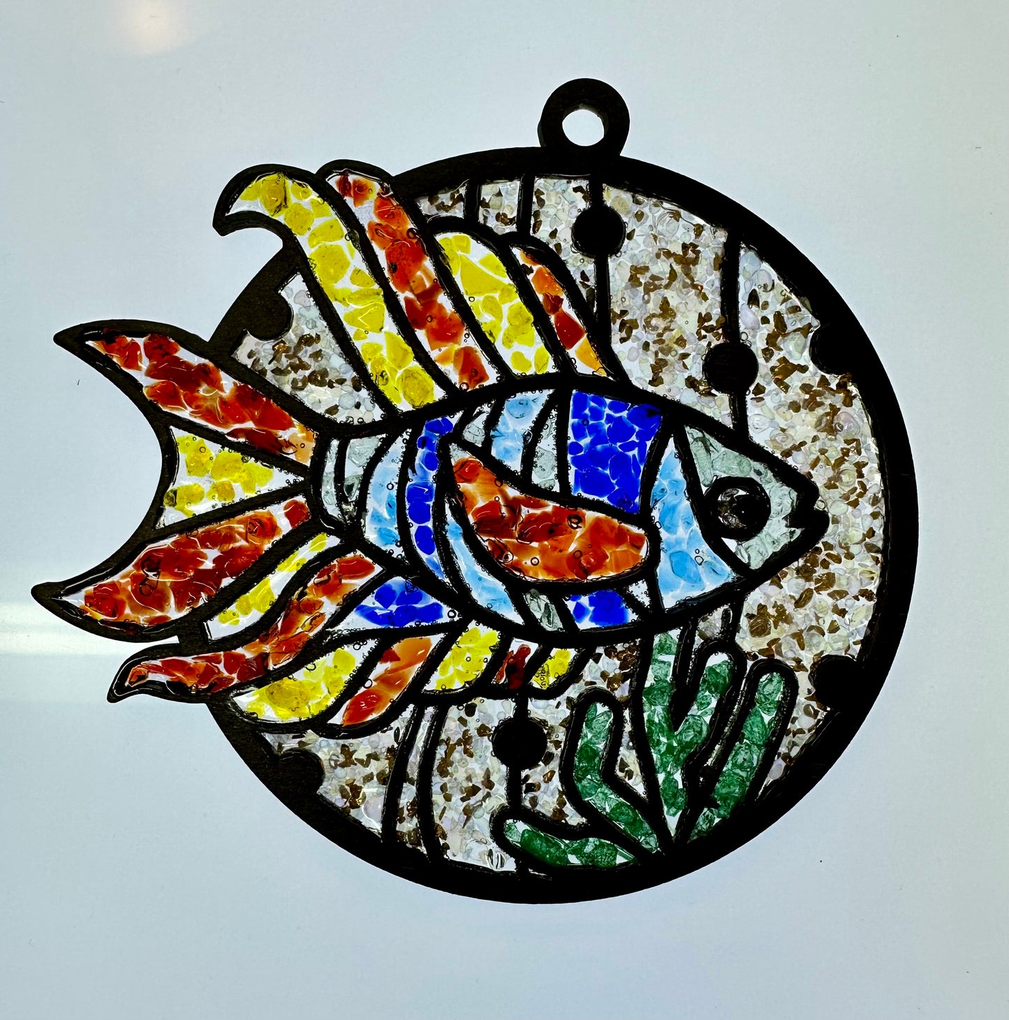 Faux Stain glass Fish