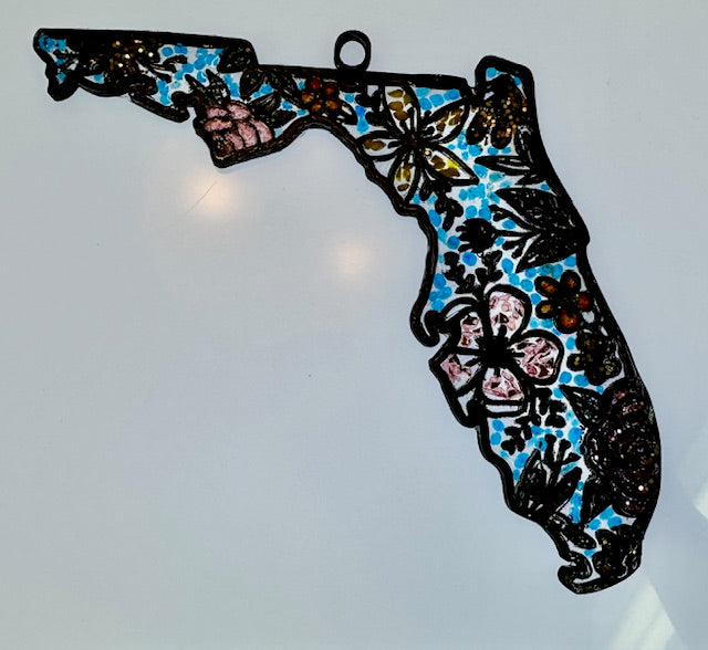 Faux Stain glass State of Florida