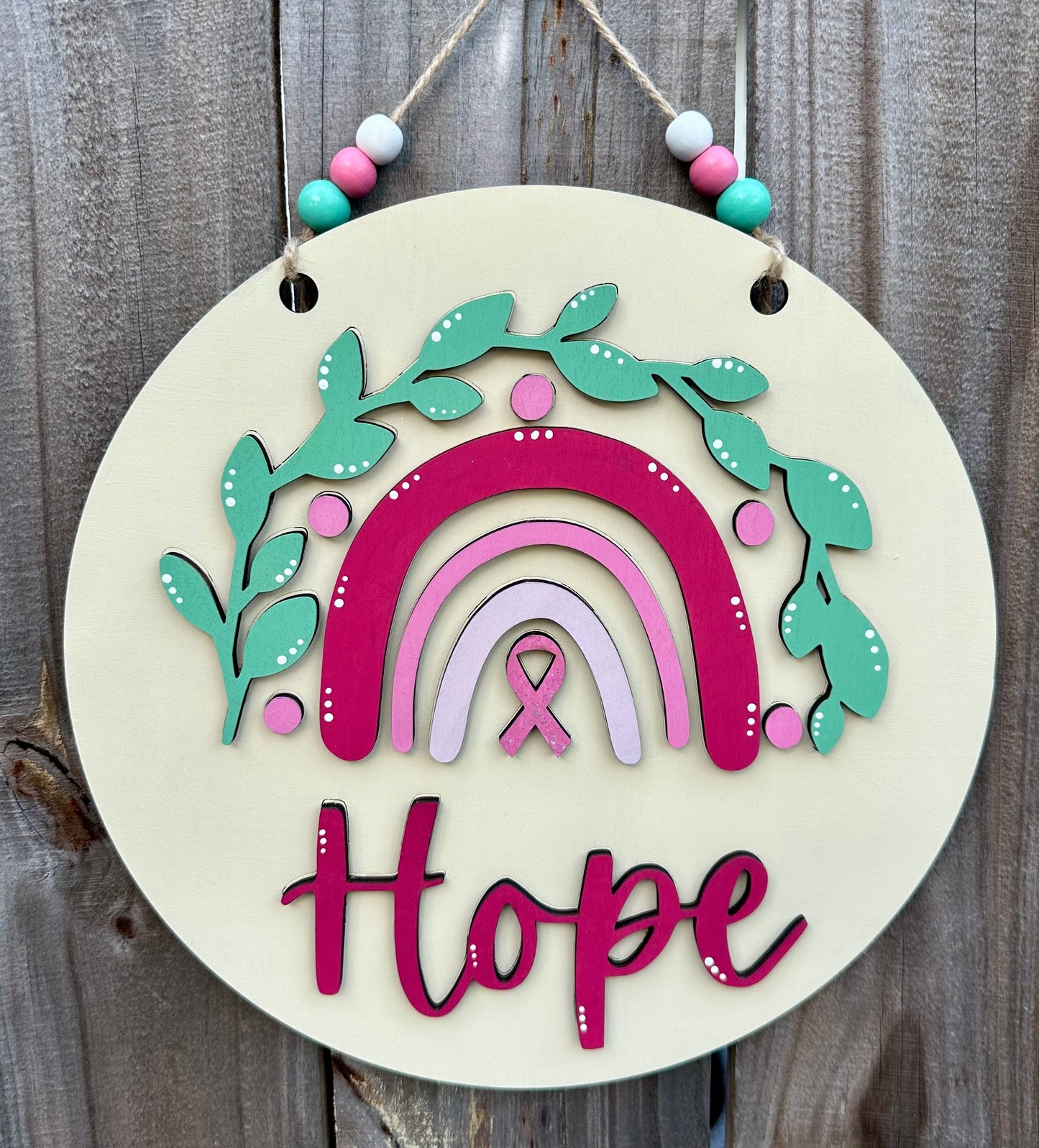 Hope Rainbow 2-D Door Hanger