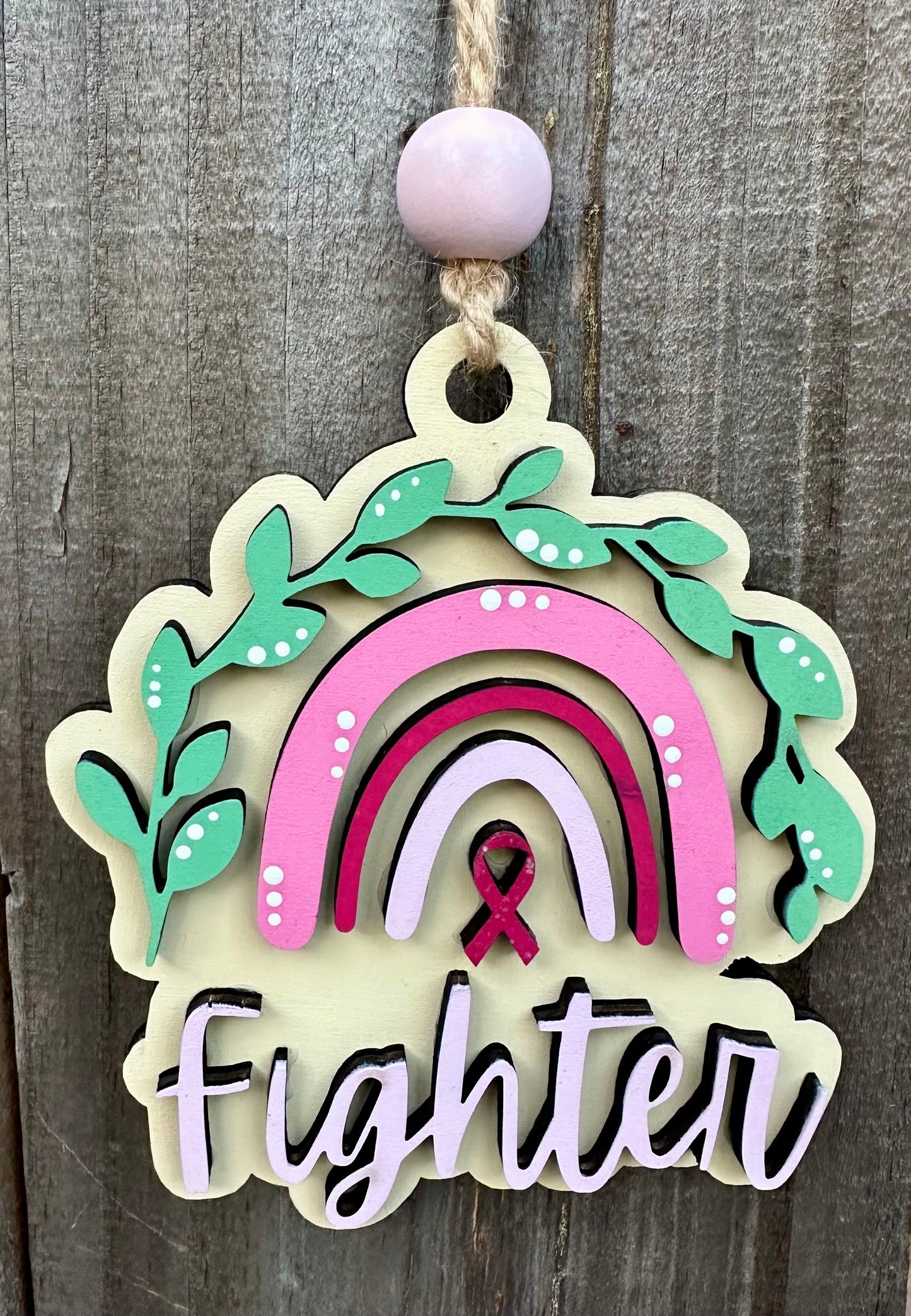 Fighter Ornament 2-D - 4" in size