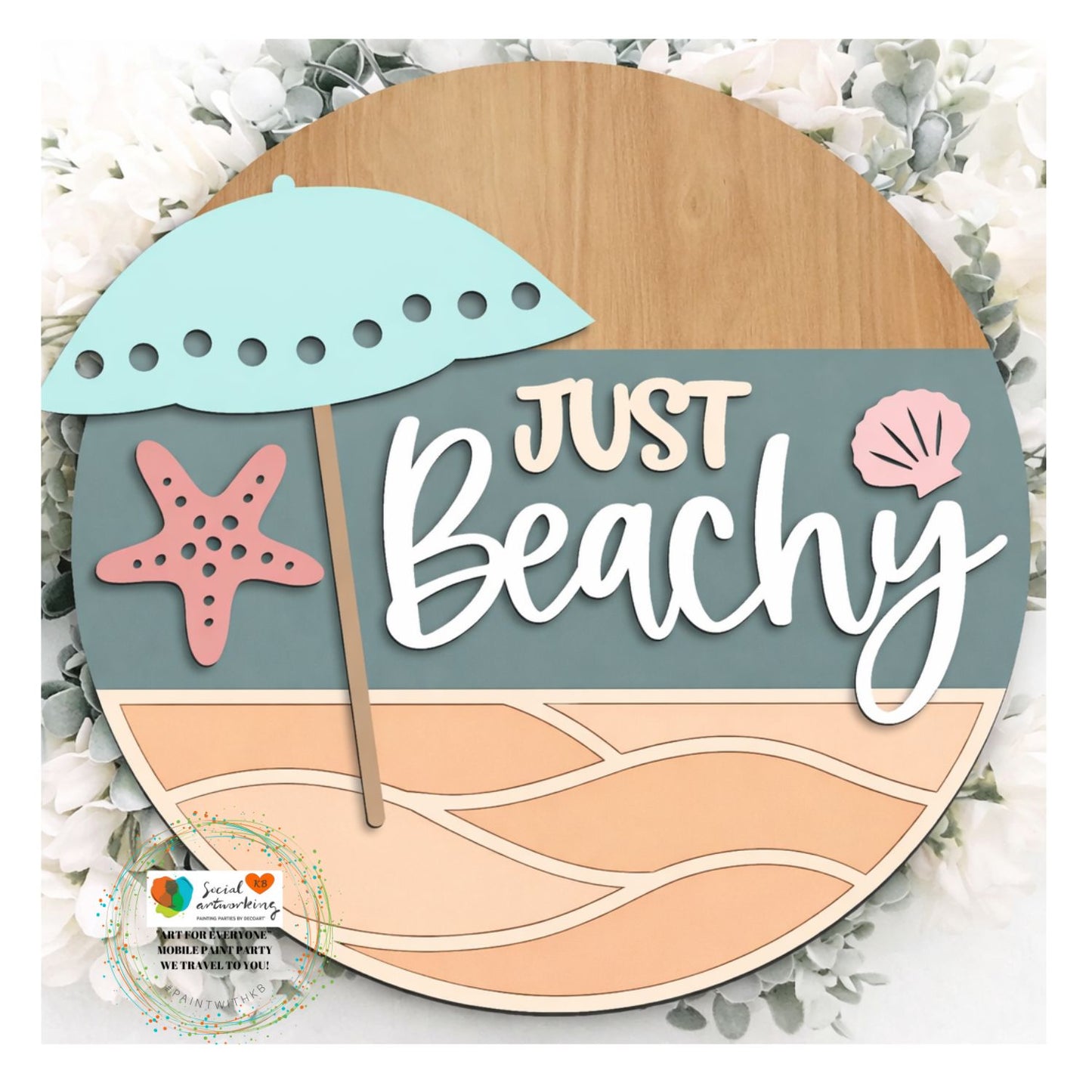 Just Beachy 2-D Wood Hanger
