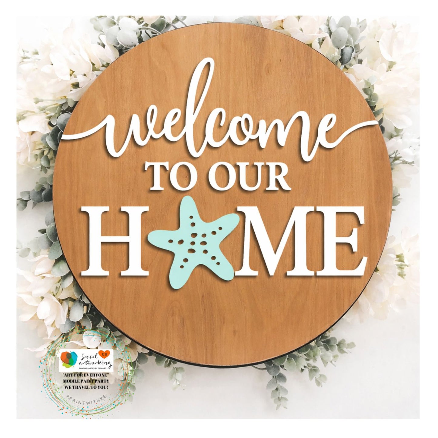Welcome Starfish as the O 2-D Wood Hanger
