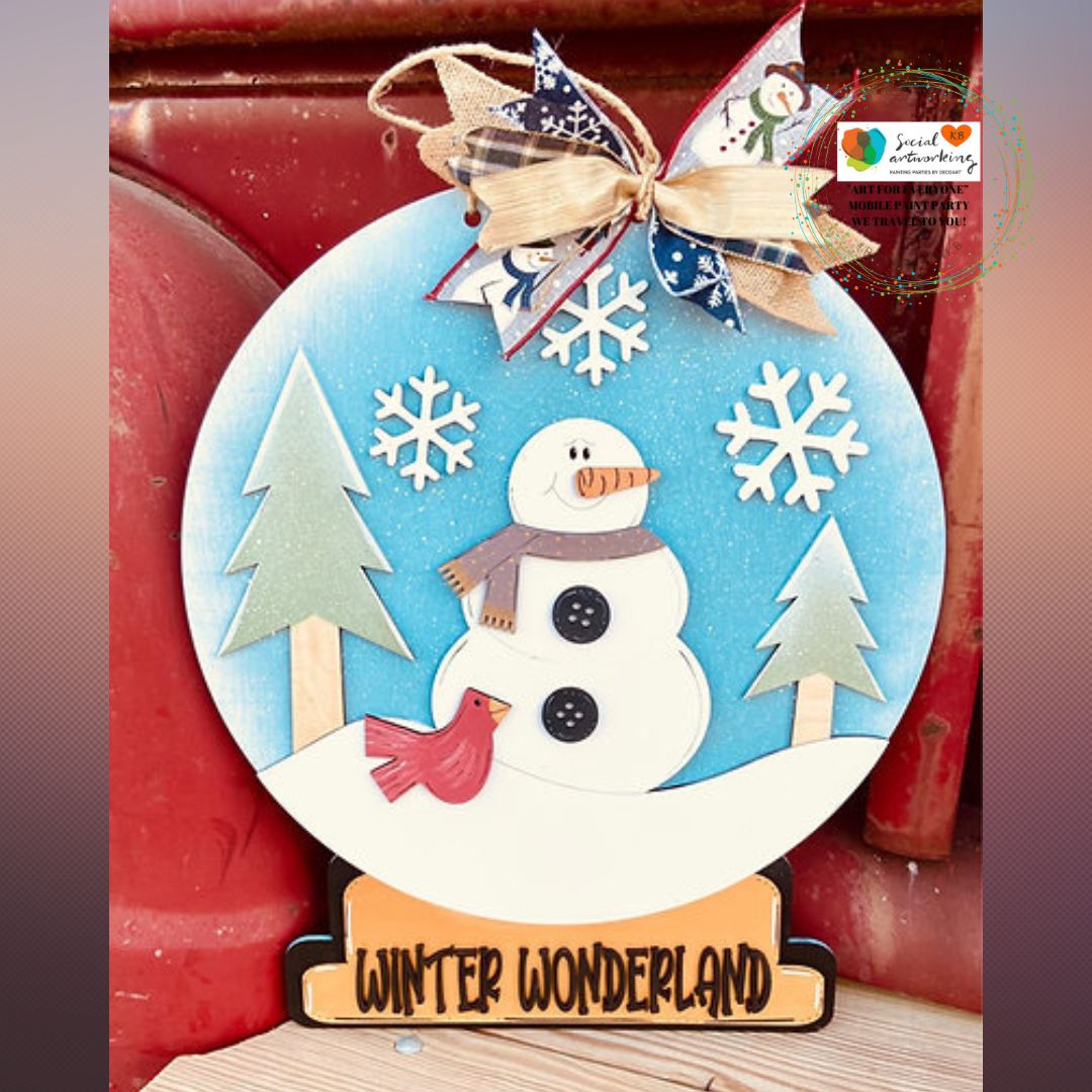 Winter Wonderland with Snowman