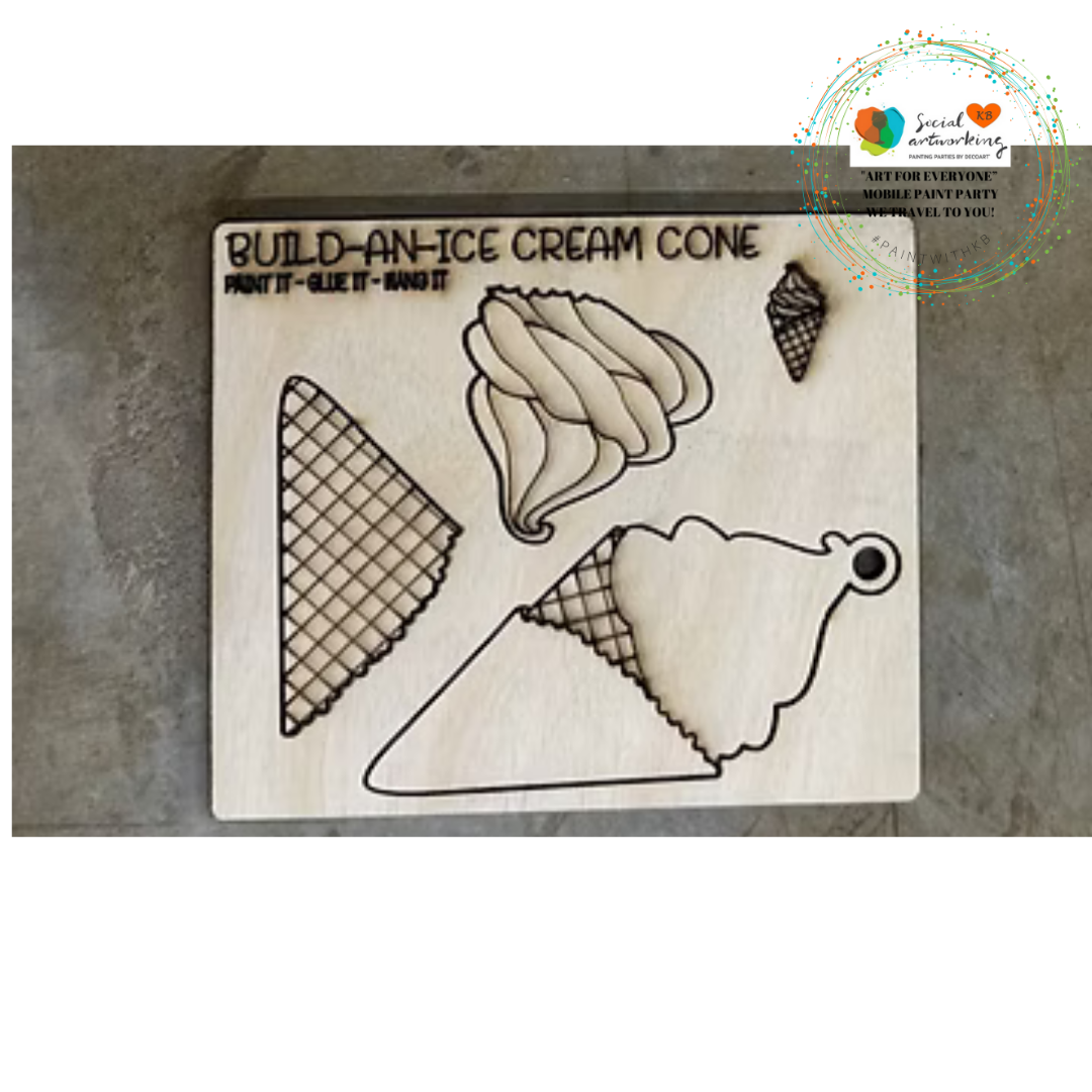 Build A Ice Cream Waffle Cone