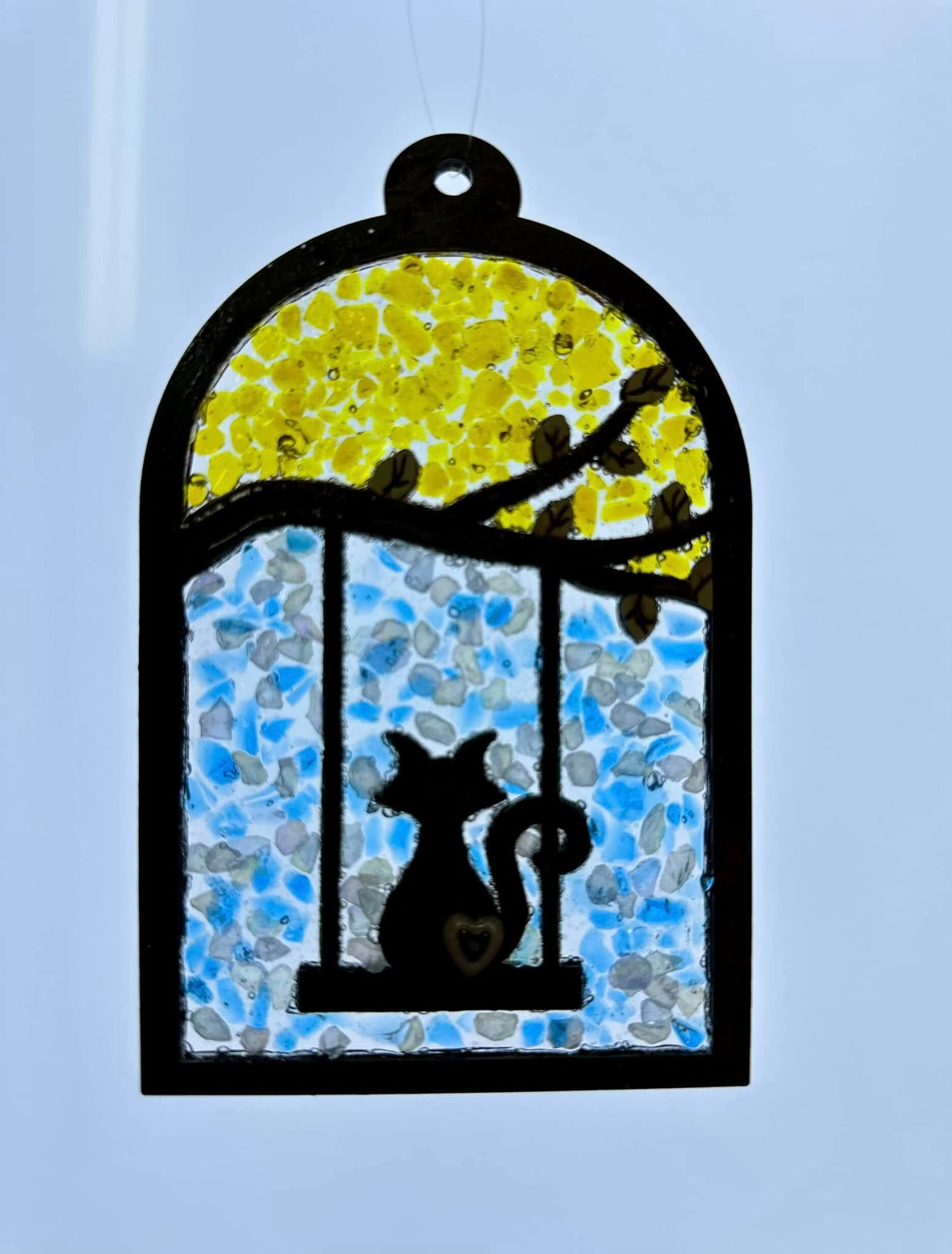 Faux Stain glass Cat