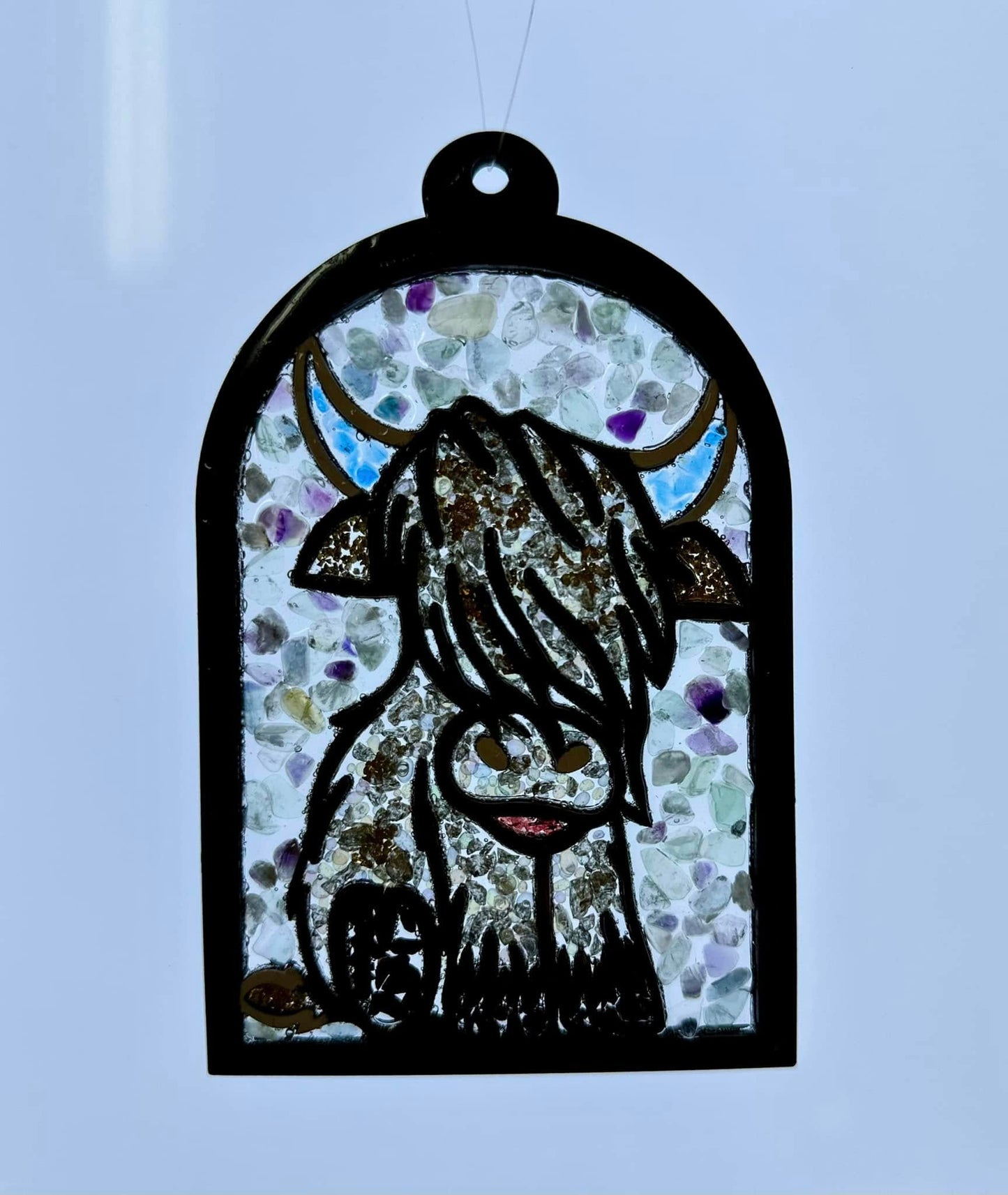 Faux Stain glass Cow