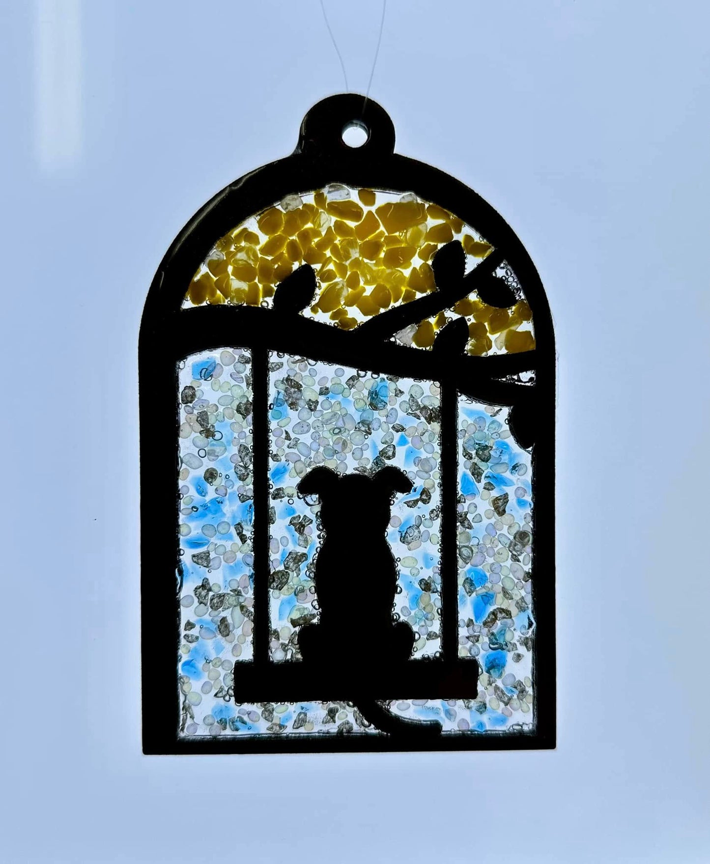 Faux Stain glass Dog