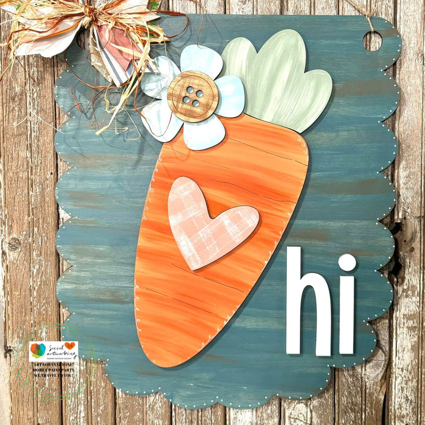 Carrot Hi 2-D Wood Door Hanger
