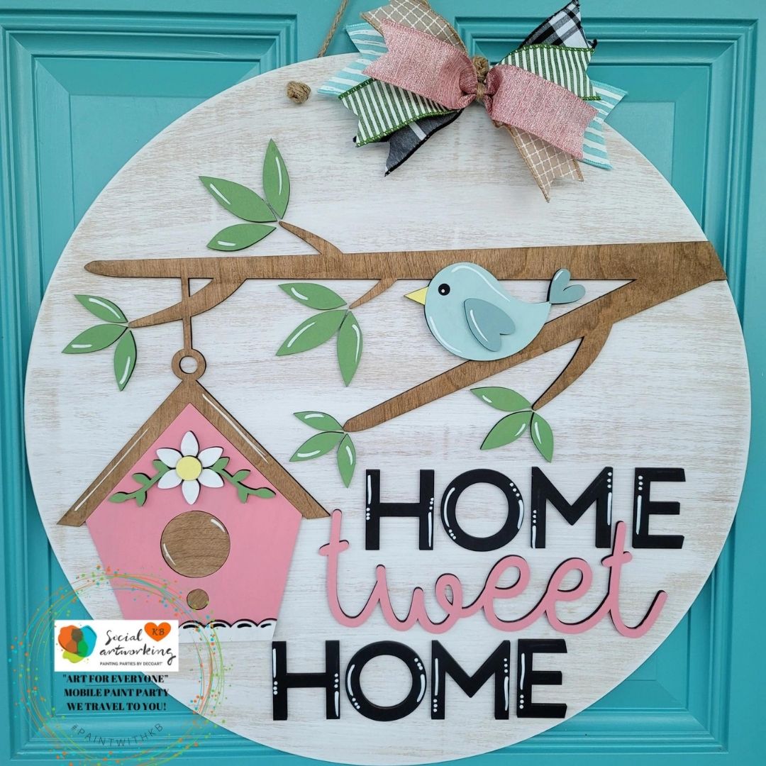 Home Tweet Home 2-D Wood Door Hanger