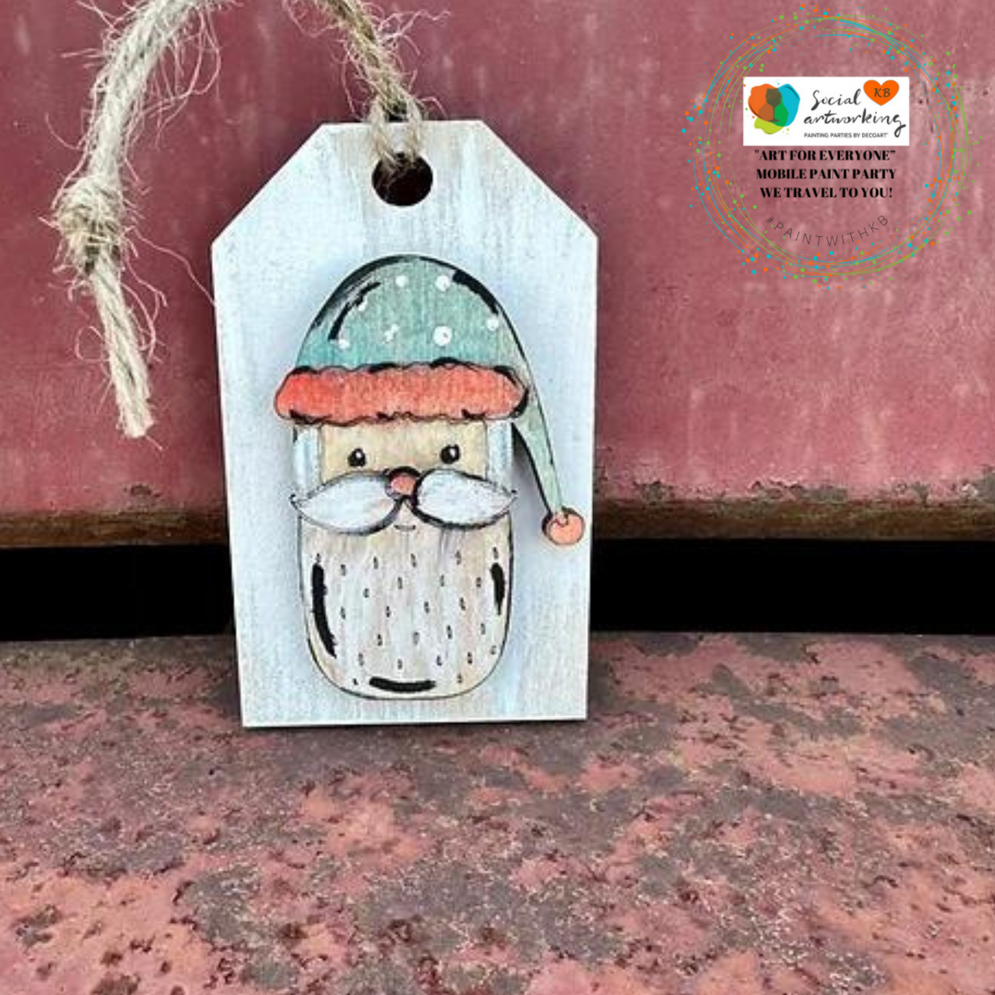 Nordic Santa Tag Ornament