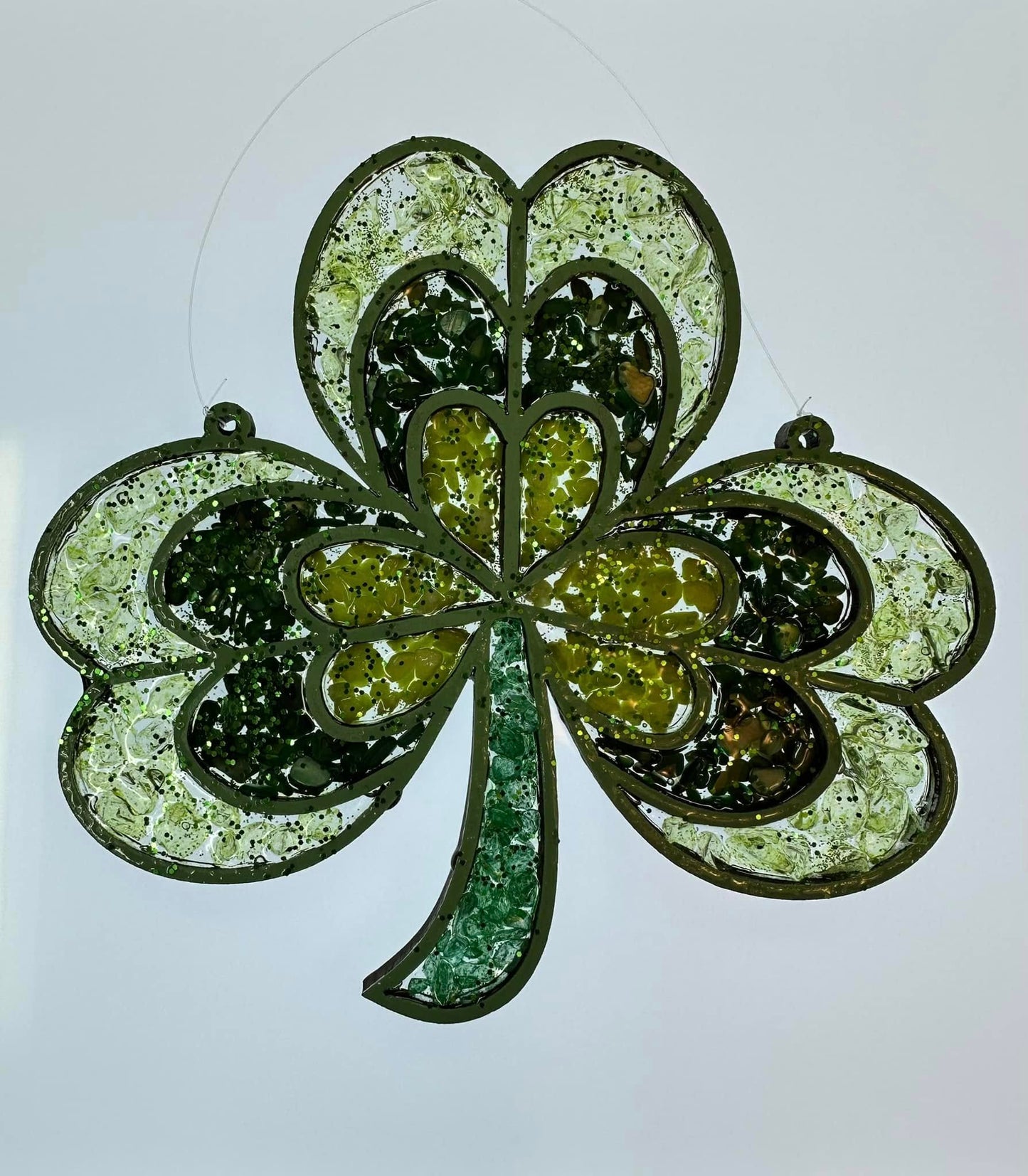 Faux Stain glass Shamrock