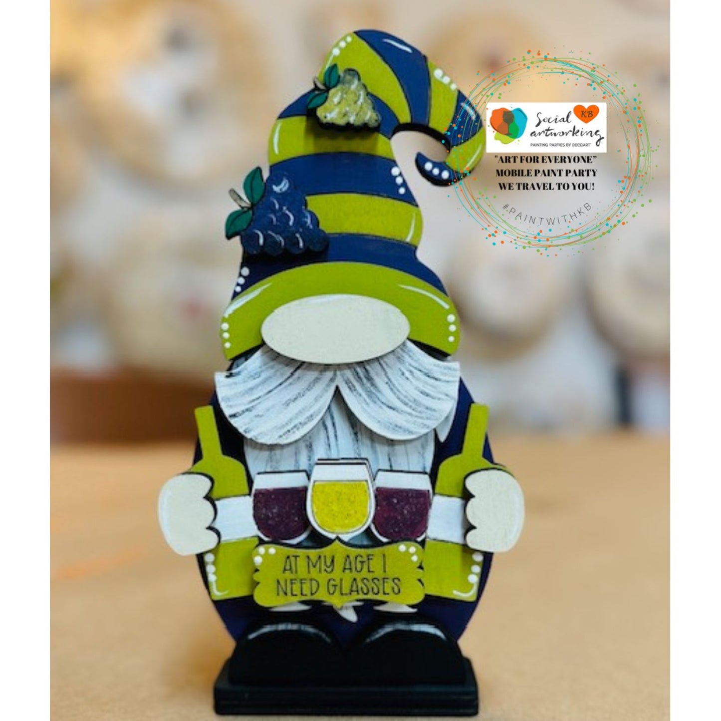 Wine Gnome Shelf Sitter