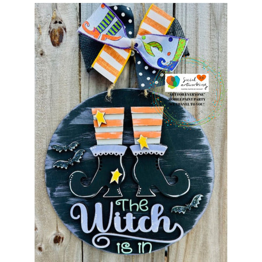 The Witch is In Door Hanger