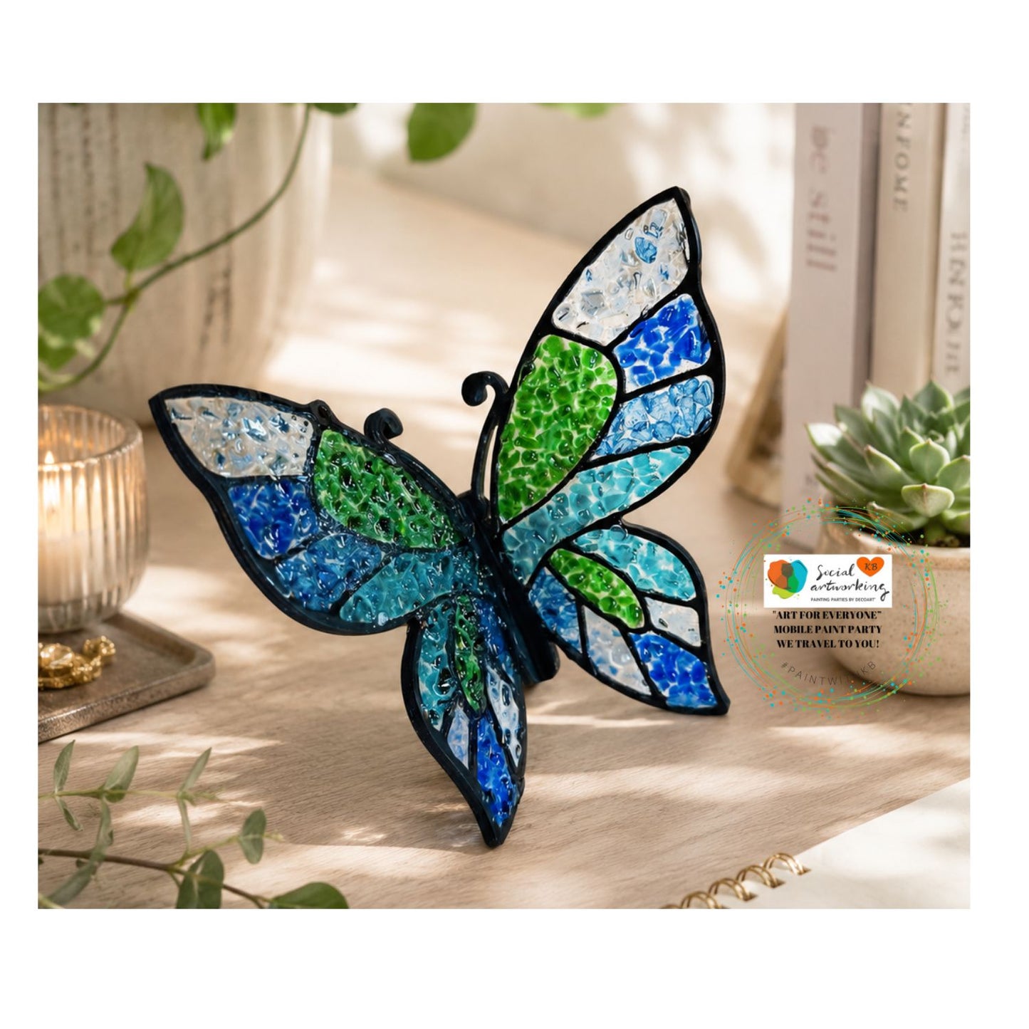 3-D Sitting Butterfly Suncatcher