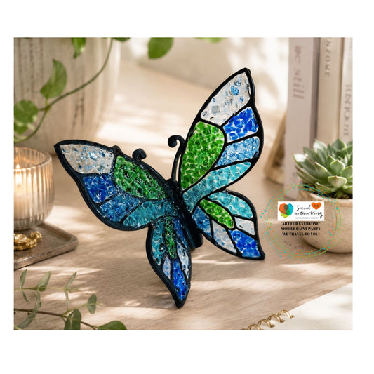 3-D Sitting Butterfly Suncatcher
