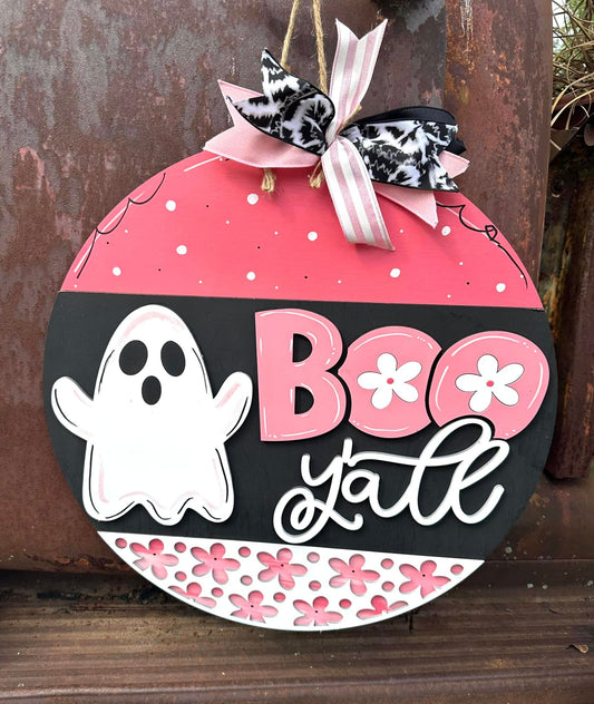 Boo Y'all 2-D Wood Shape