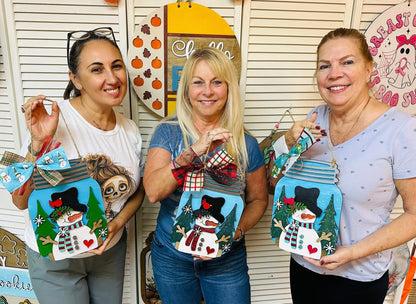 Snowman Mason Jar 3-D Wood Shape