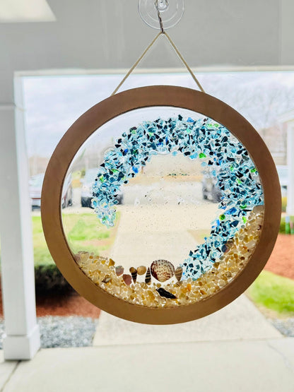 Resin 10" round suncatcher