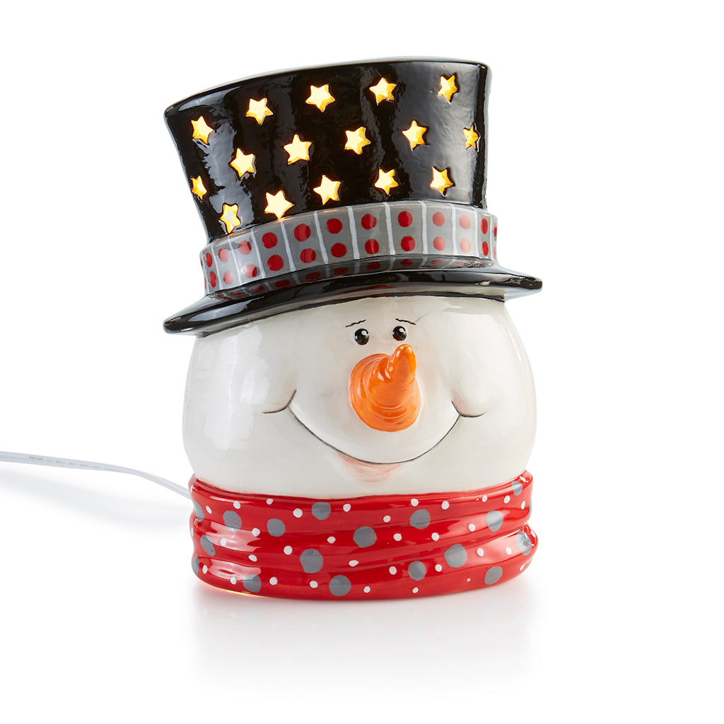 Snowman Head Light-up Ceramic