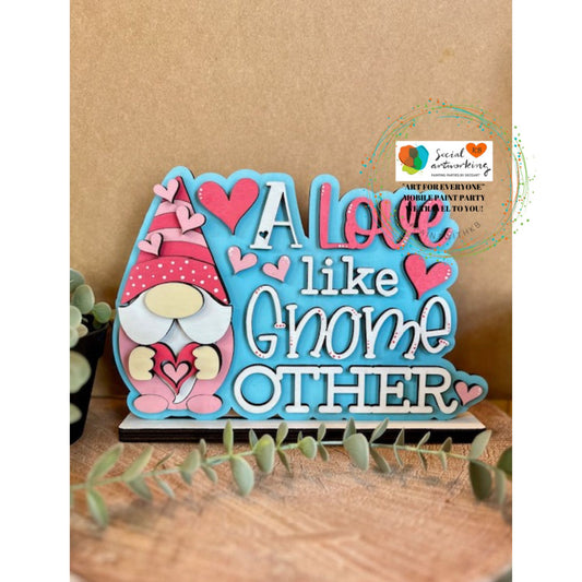 Valentine Gnome Word Art A Love Like Gnome Other