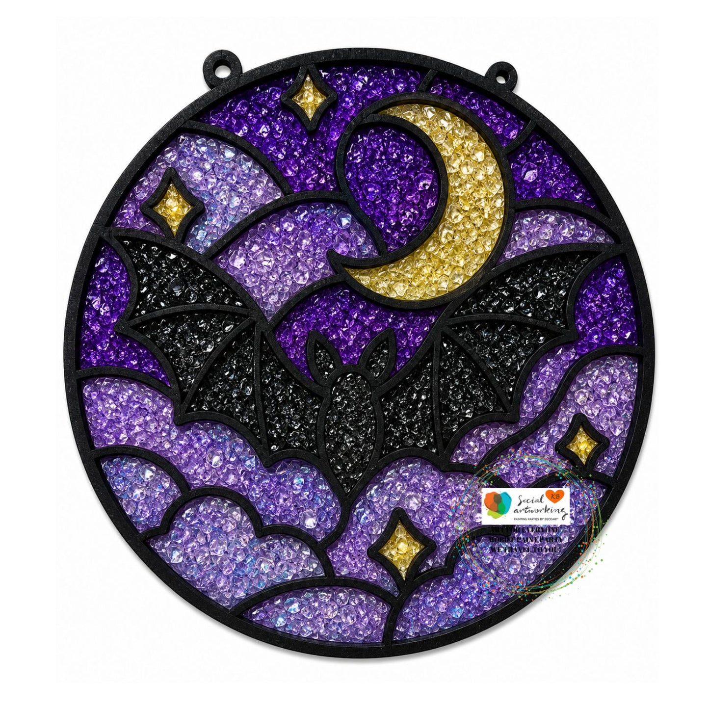 Bat Suncatcher 6 or 8 inch shape