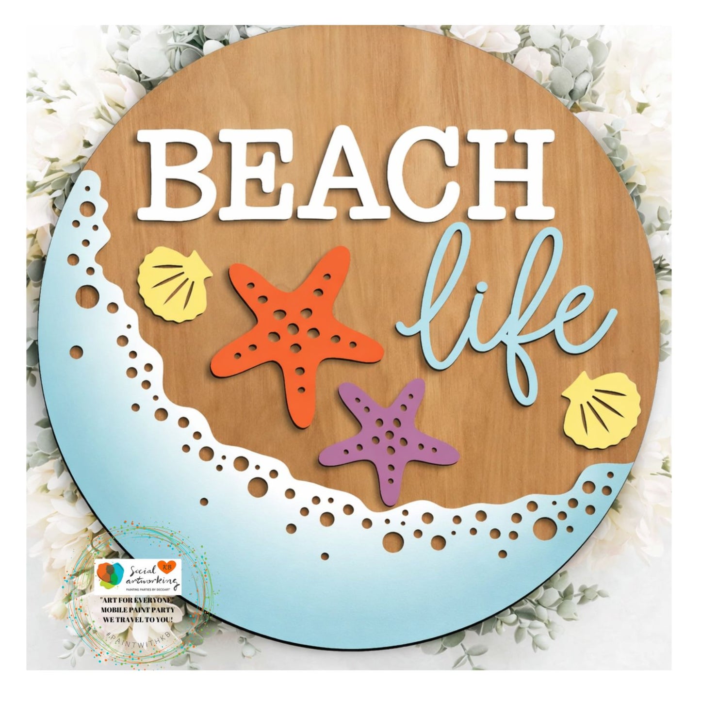 Beach Life 2-D Wood Hanger