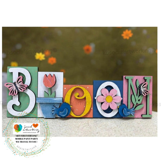 Bloom Word Art Stand Alone