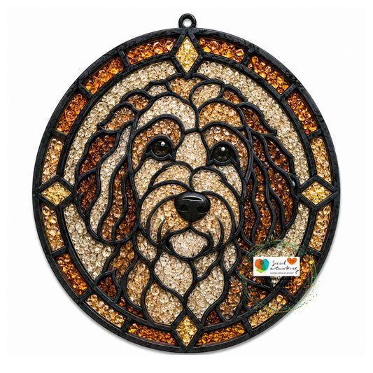 Doodle Frame Suncatcher 6 or 8 inch shape