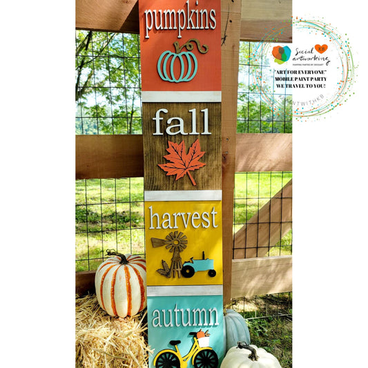 Fall 4 Section Porch Leaner