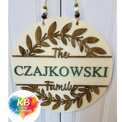 Family Name Custom 2-D Wood Shape