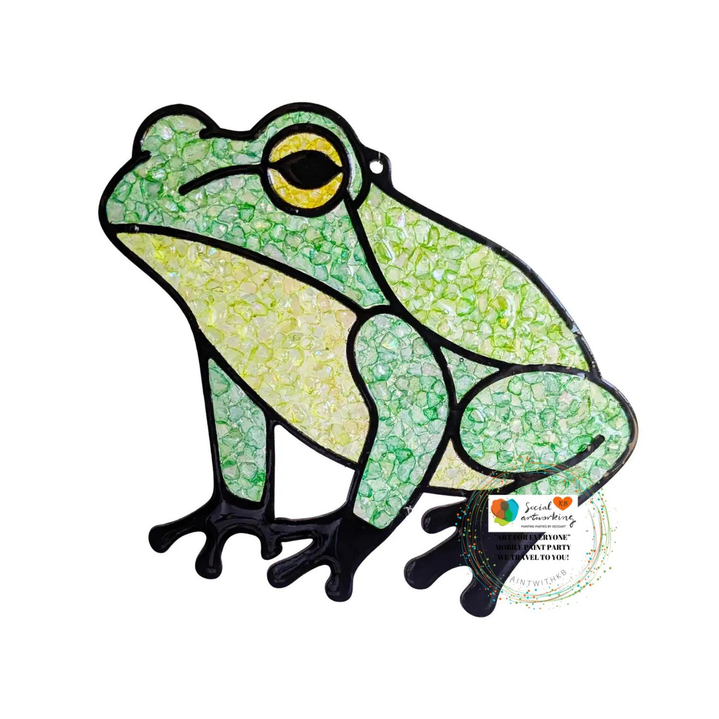 Frog Suncatcher 6 or 8 inch shape