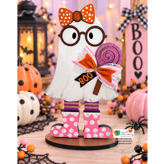 Gertie Ghost Shelf Sitter 2-D Shape