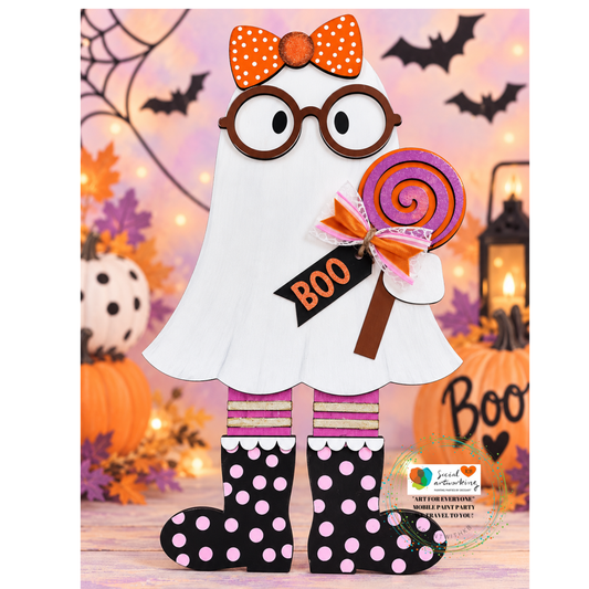 Gertie Ghost Leaner 2-D Shape
