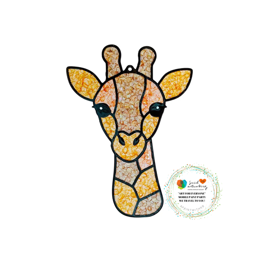 Giraffe Suncatcher 6 or 8 inch shape