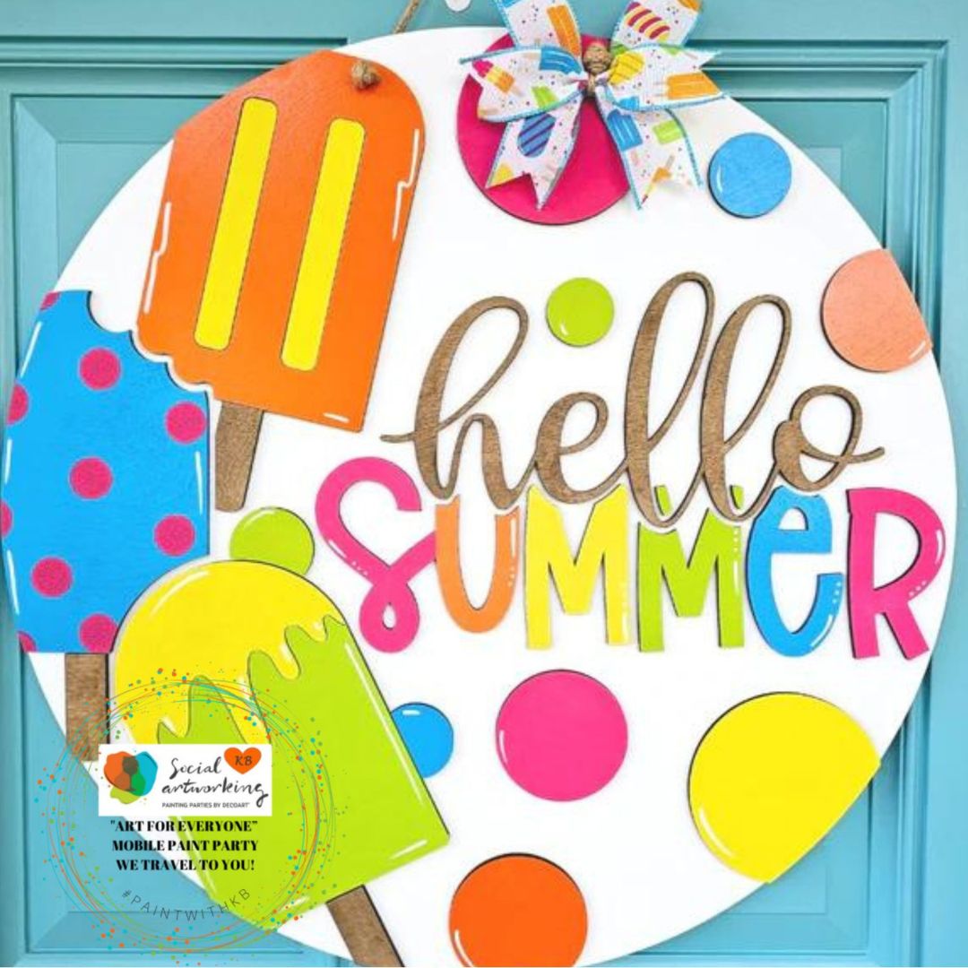 Hello Summer 2-D Wood Shape