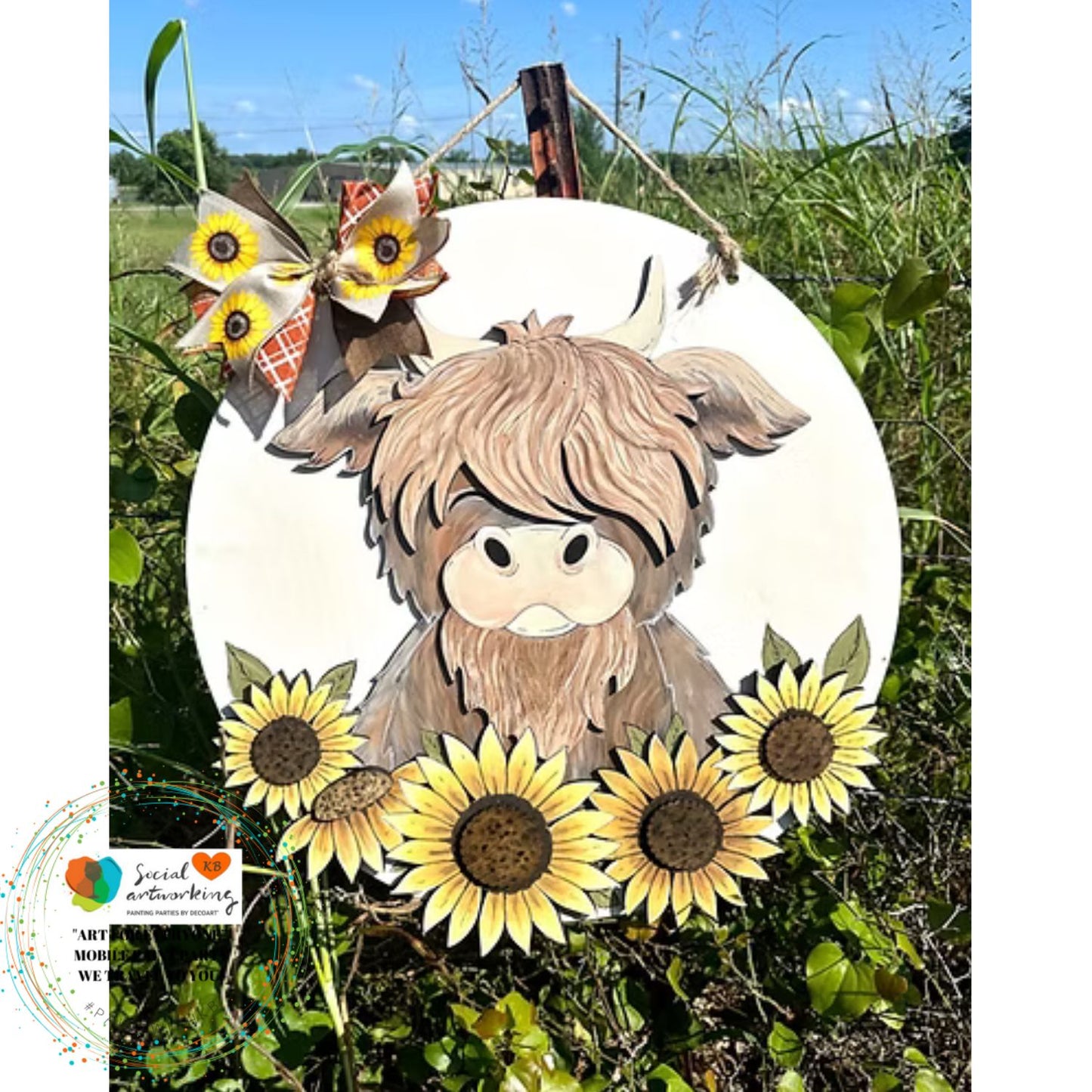 HIGHLAND COW SUNFLOWER