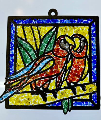 Faux Stain glass Parrotts