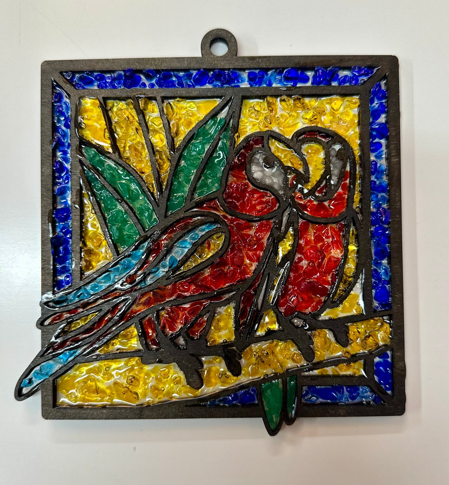 Faux Stain glass Parrotts
