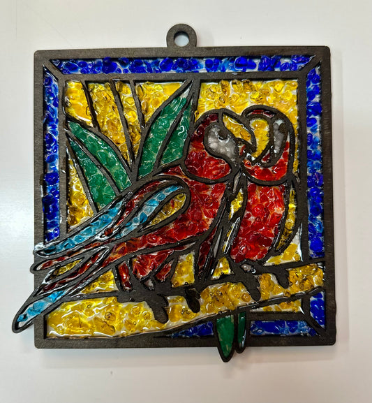 Faux Stain glass Parrotts