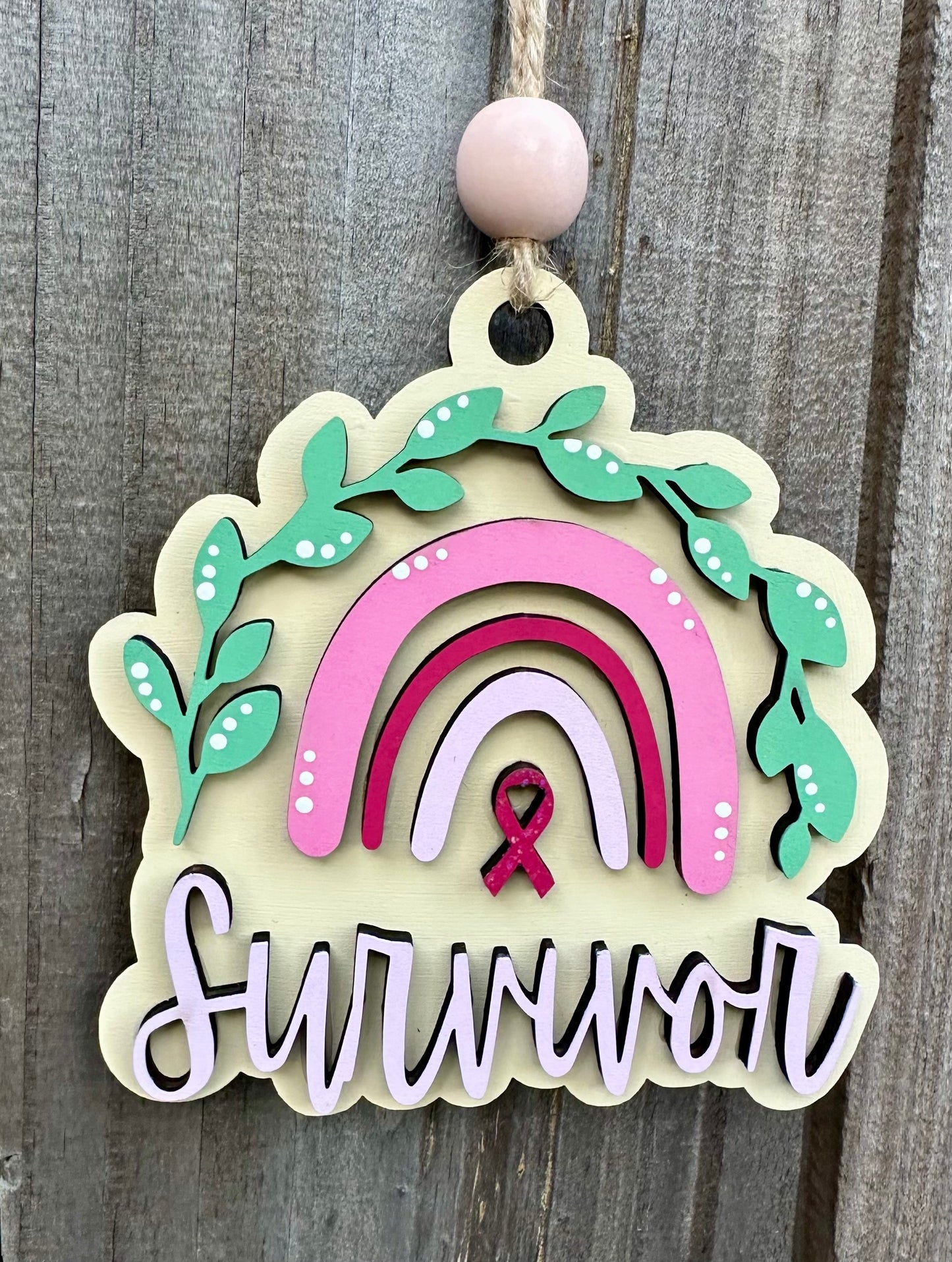 Survivor Ornament 2-D - 4" in size