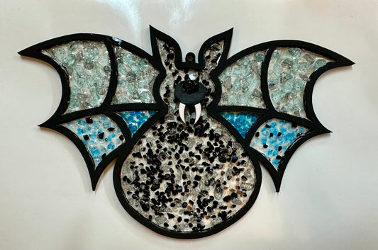 Faux Stain glass Bat