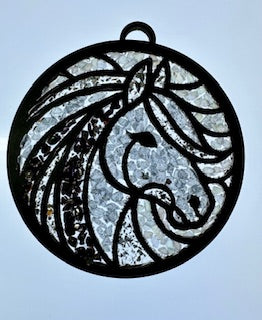 Faux Stain Glass Horse